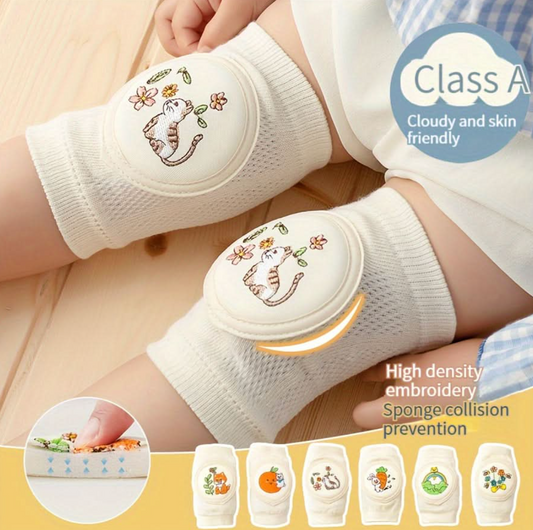 👶 Cute Animal Baby Knee Pads – Tiny Knees, Big Protection! 🦁💛