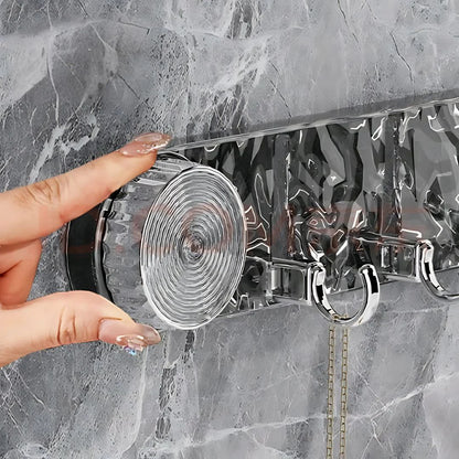 Powerful Non-Perforated Vacuum Mount Hook Rack