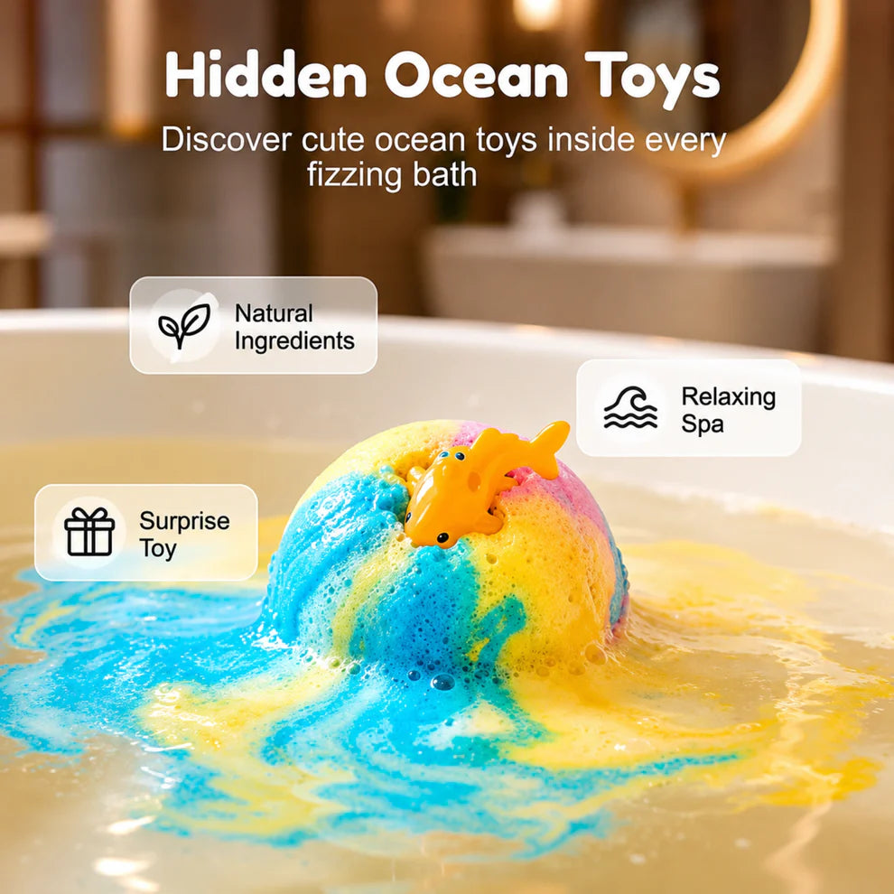 🎉 Bath Bombs with Surprise Toys – Make Bath Time Magical