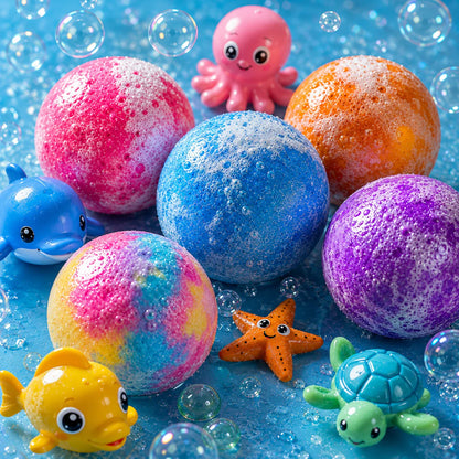 🎉 Bath Bombs with Surprise Toys – Make Bath Time Magical