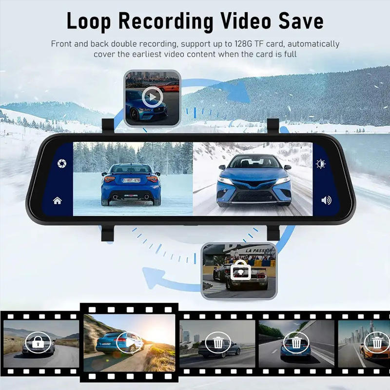 Dual Lens Dash Camera Mirror