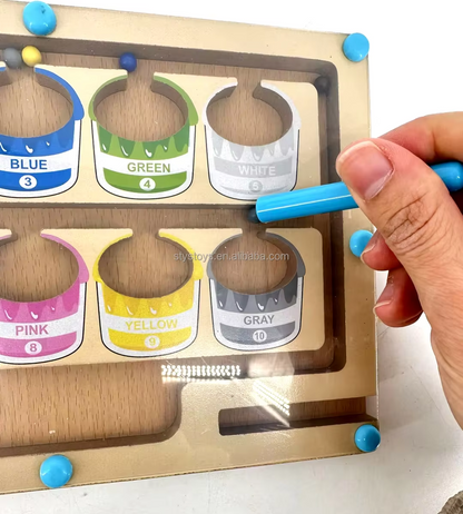 🧲 🎨Magnetic Colour & Number Maze Board Toy