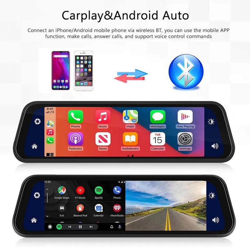 Dual Lens Dash Camera Mirror