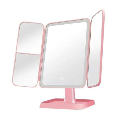 Multifold LED Makeup Mirror
