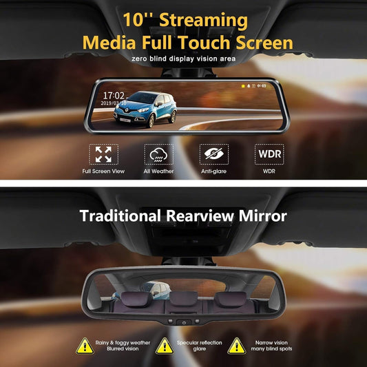 Dual Lens Dash Camera Mirror