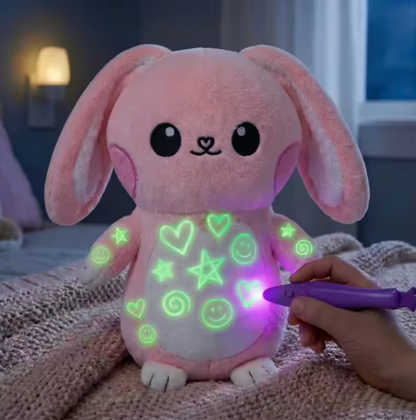 ✨🧸Glow-in-the-Dark Plush Toy with Magic UV Light Pen
