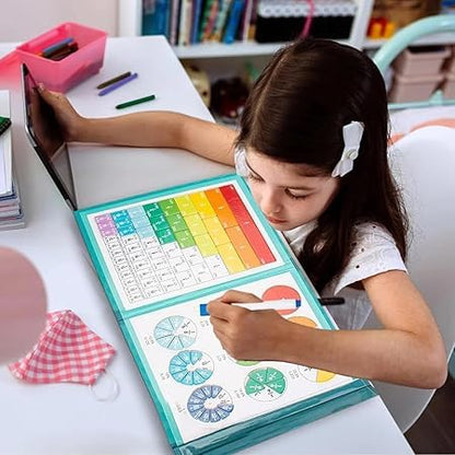 🧮Fraction Fun: Magnetic Educational Puzzle Book for Early Learners!🧠✨
