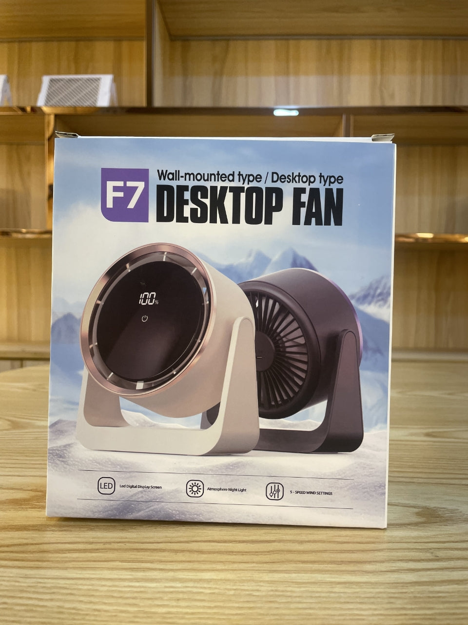 Air Circulation Mini Wireless Desk Fan