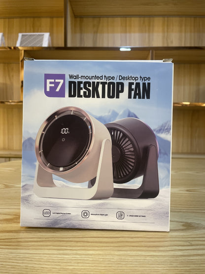 Air Circulation Mini Wireless Desk Fan