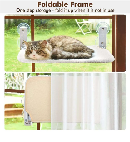 🐱Foldable Cat Window Padded Perch