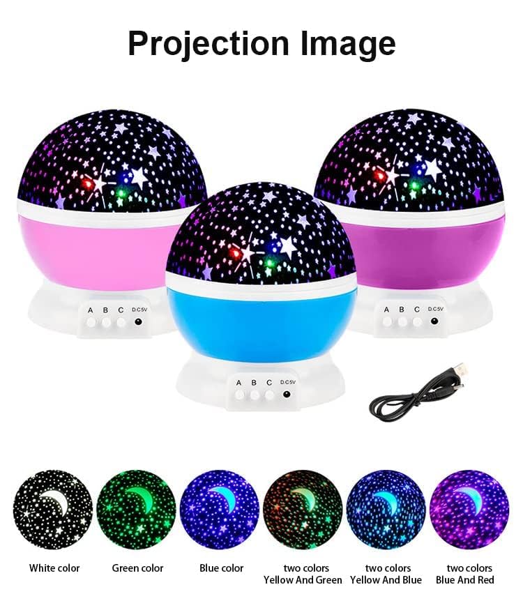 Star Master Galaxy Projector Night Lamp – 360° Rotating LED