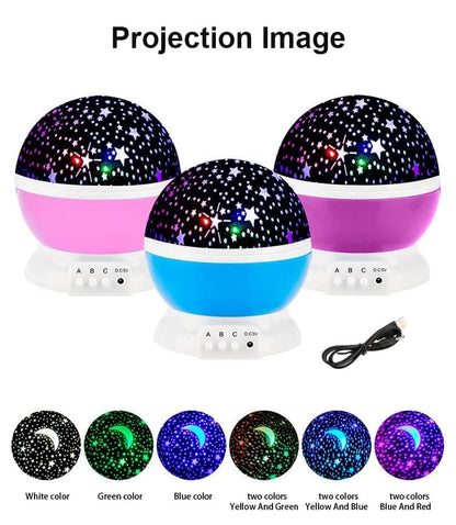 Star Master Galaxy Projector Night Lamp – 360° Rotating LED