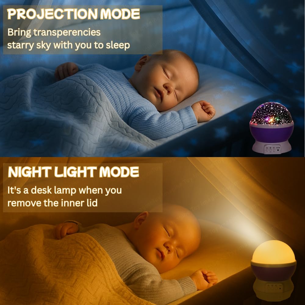 Star Master Galaxy Projector Night Lamp – 360° Rotating LED