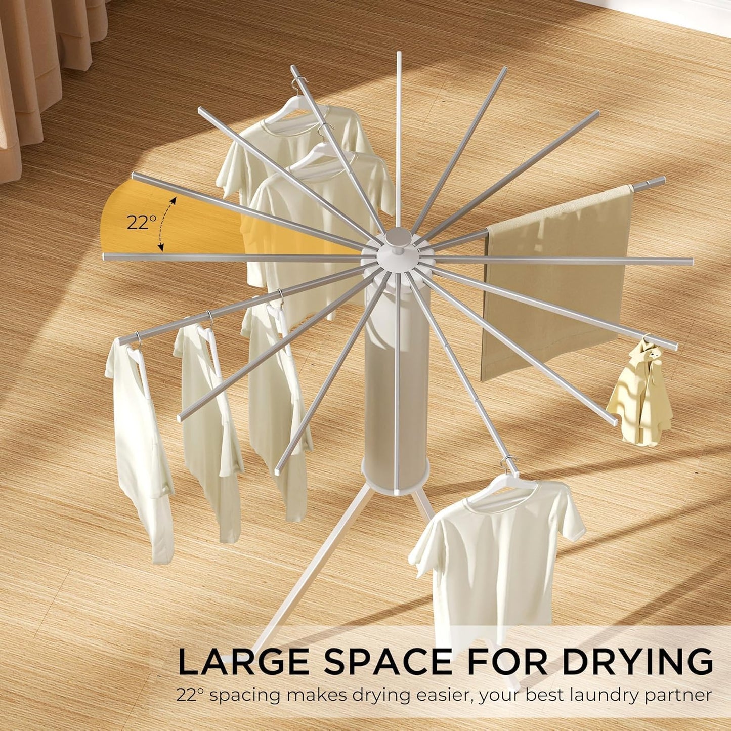 Multifunctional Foldable Outdoor Clothes Drying Stand