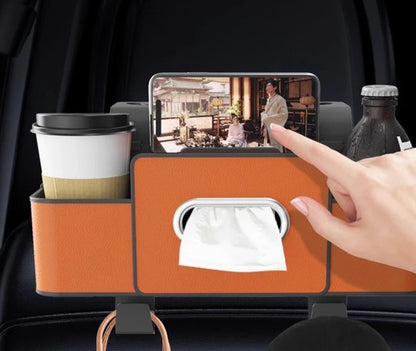 💎🥤 Premium Universal Car Backrest Storage Box & Organizer ✨🚗