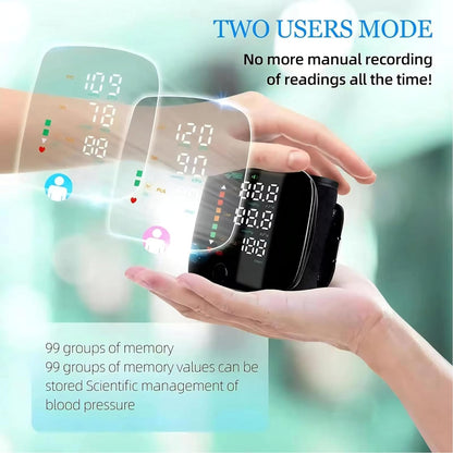 Rechargeable Wrist Blood Pressure Monitor Device