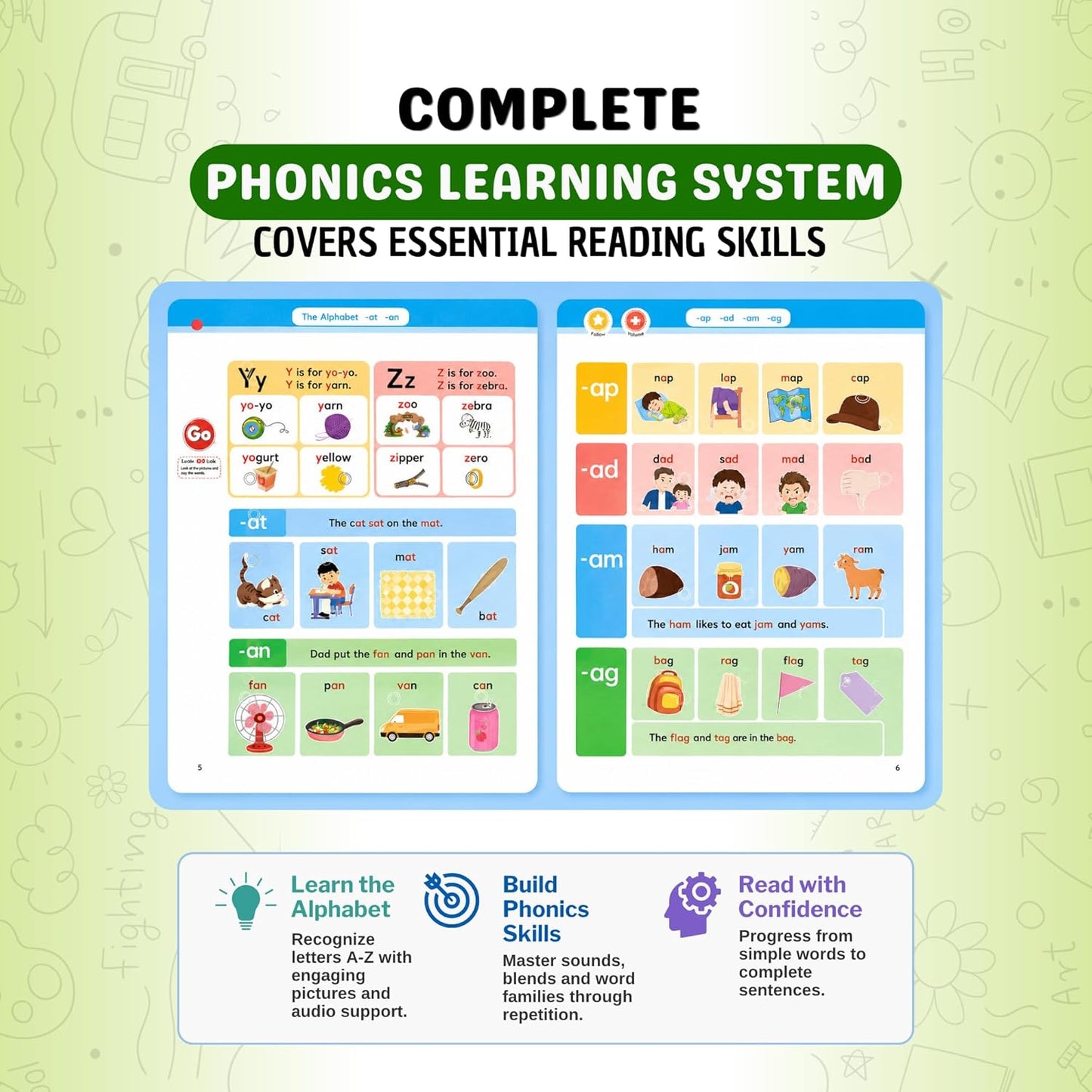 📚 Interactive First Phonics Sound Book for Kids