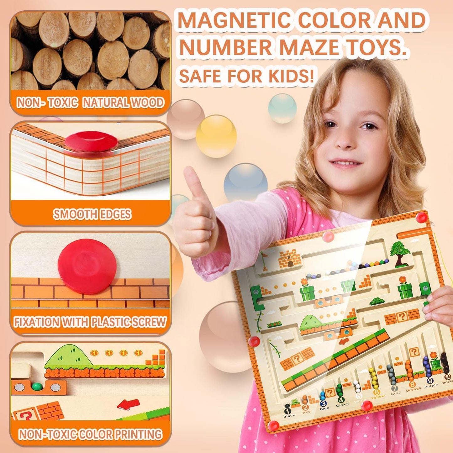 🧲 🌈Magnetic Maze Puzzle Board for Kids