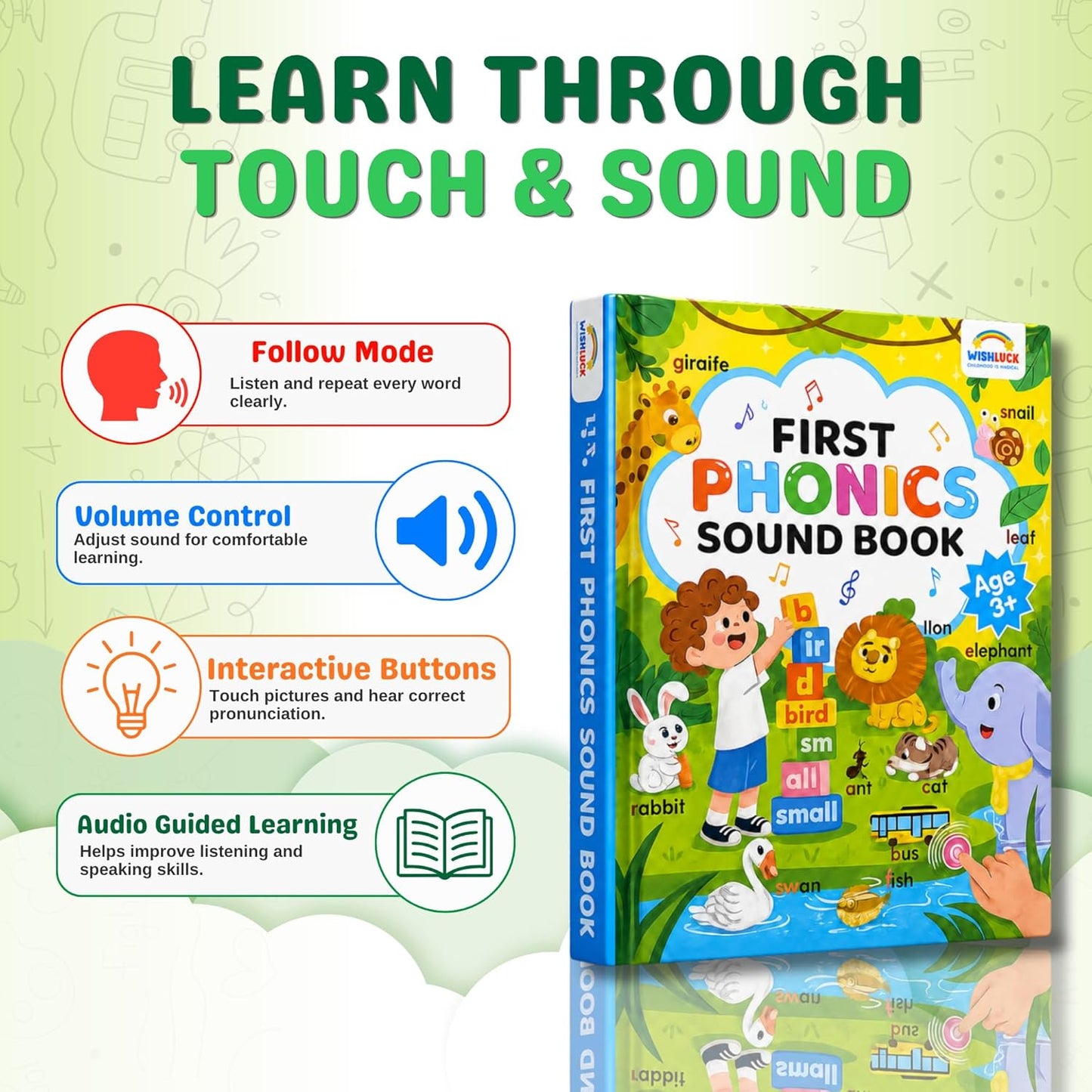 📚 Interactive First Phonics Sound Book for Kids