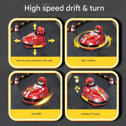 🚗💥 2.4 GHz Road Rage RC Speed Bumper Cars Set