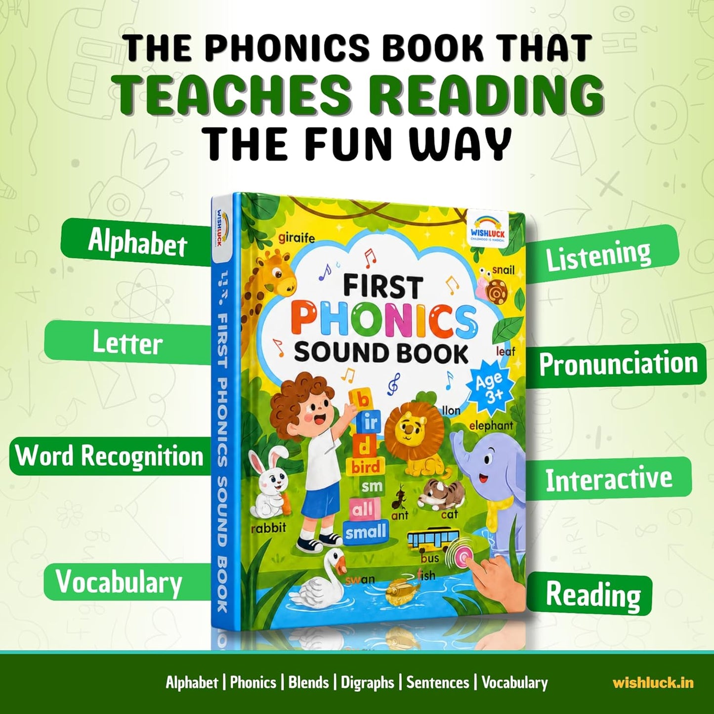 📚 Interactive First Phonics Sound Book for Kids