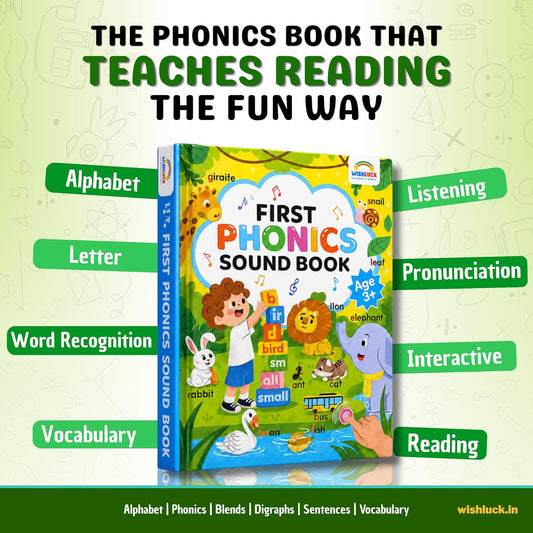 📚 Interactive First Phonics Sound Book for Kids