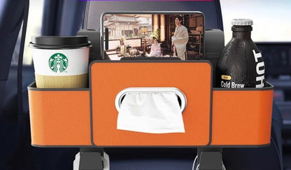 💎🥤 Premium Universal Car Backrest Storage Box & Organizer ✨🚗