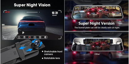 Dual Lens Dash Camera Mirror