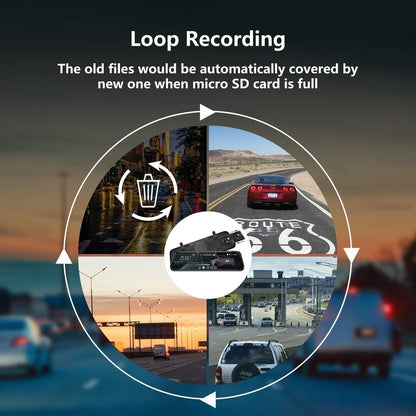Dual Lens Dash Camera Mirror