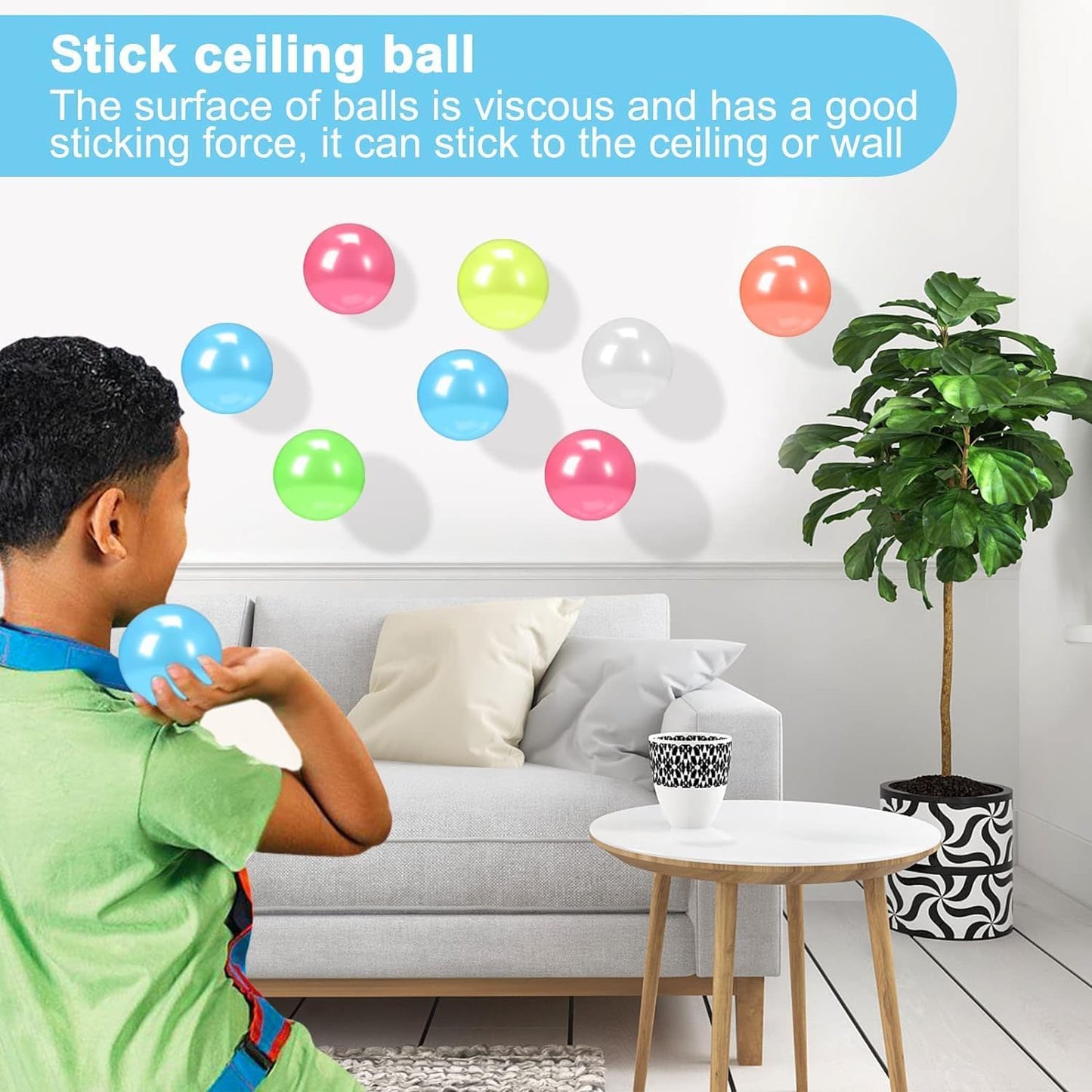 Reusable Glow Sticky Ball