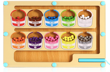 🧲 🎨Magnetic Colour & Number Maze Board Toy