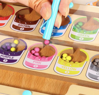 🧲 🎨Magnetic Colour & Number Maze Board Toy