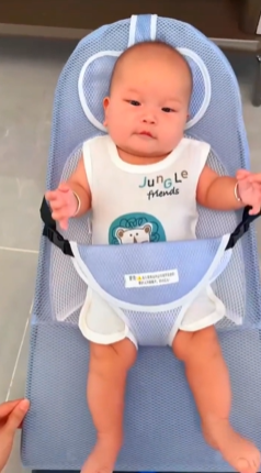 👶Baby Rocking Chair with Safety Harness & Comfort Cushion | Gentle Rocking for Happy Babies✨