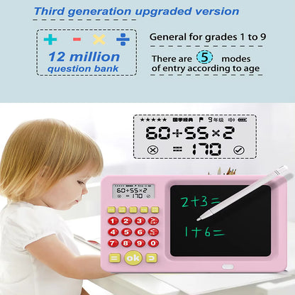 🧮 2-in-1 Kids Calculator with LCD Writing Board