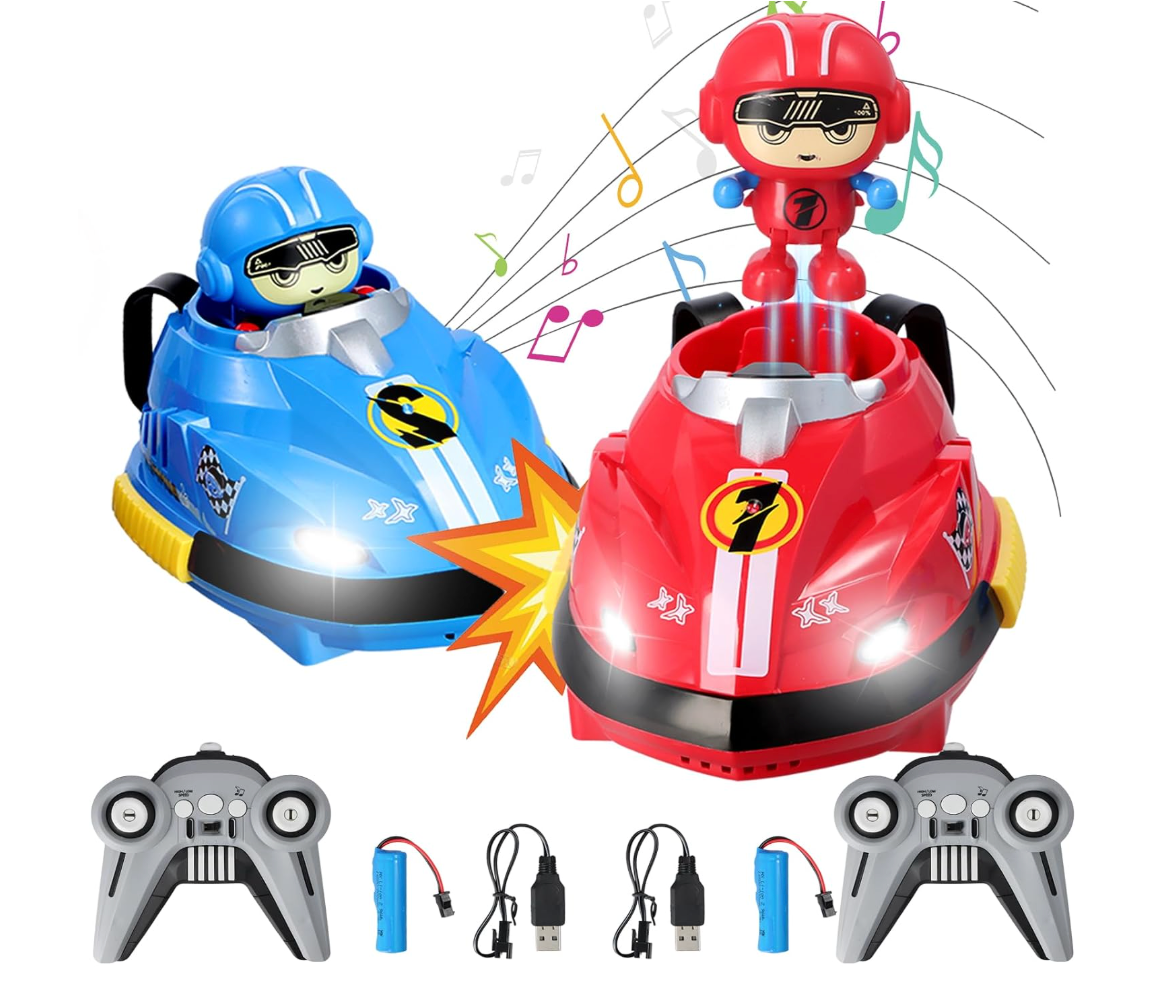 🚗💥 2.4 GHz Road Rage RC Speed Bumper Cars Set