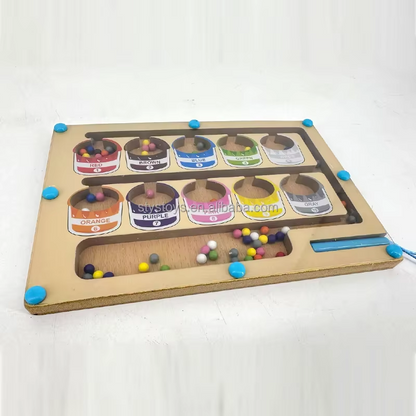 🧲 🎨Magnetic Colour & Number Maze Board Toy