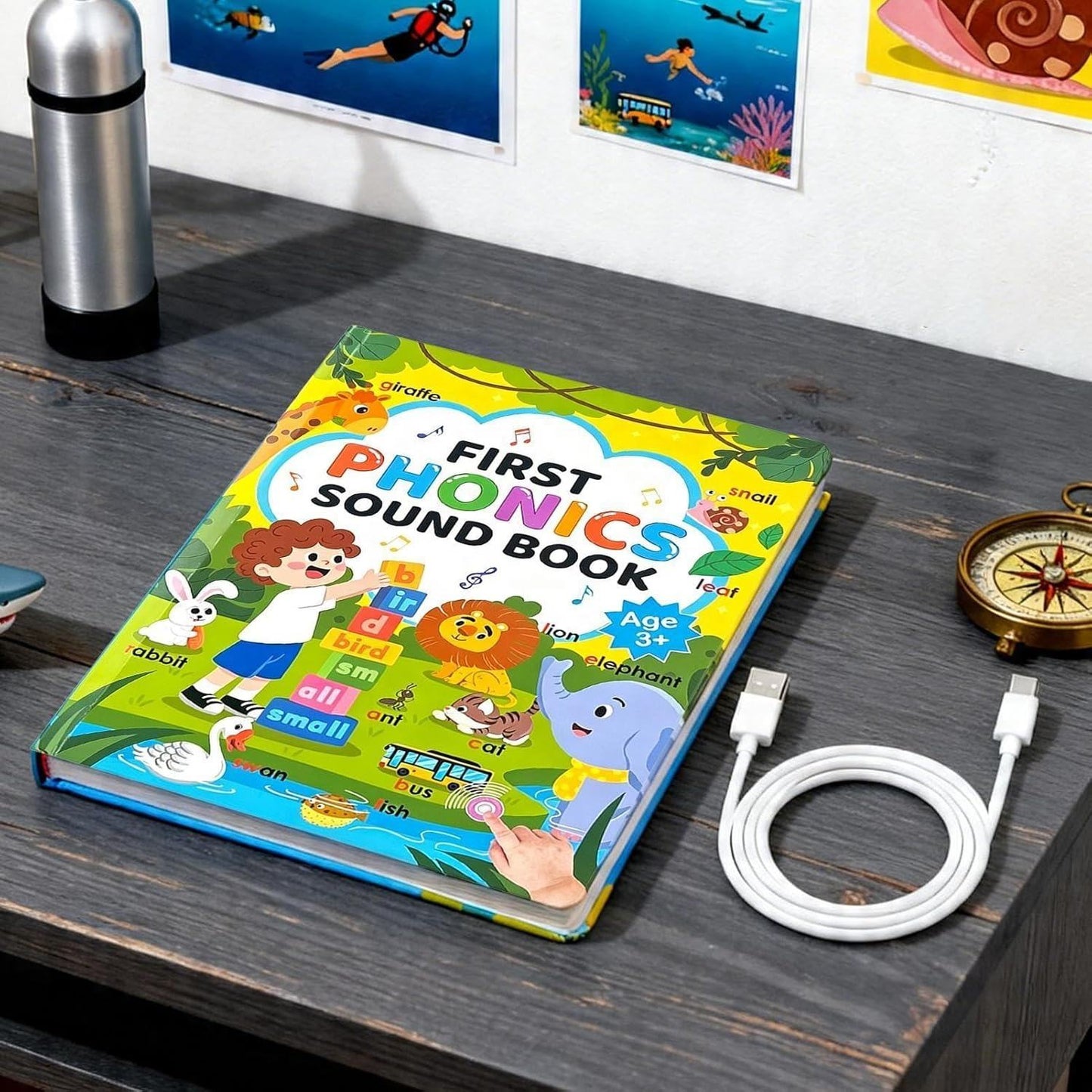 📚 Interactive First Phonics Sound Book for Kids