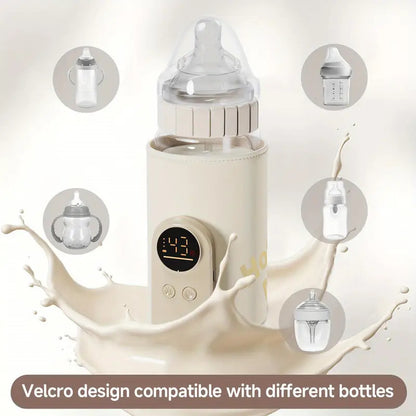 👩🍼Portable 6-Level Baby Bottle Warmer | Fast, Safe & Travel-Friendly Milk Warmer