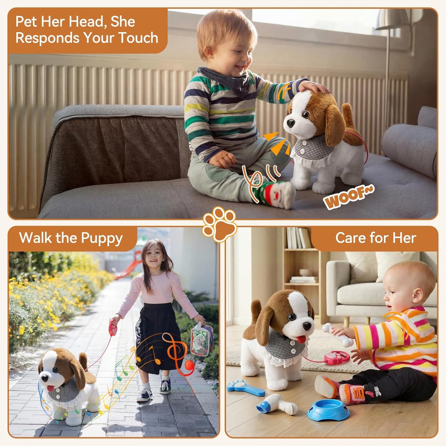 New Interactive Plush Puppy Toy With Inbuilt Gestures