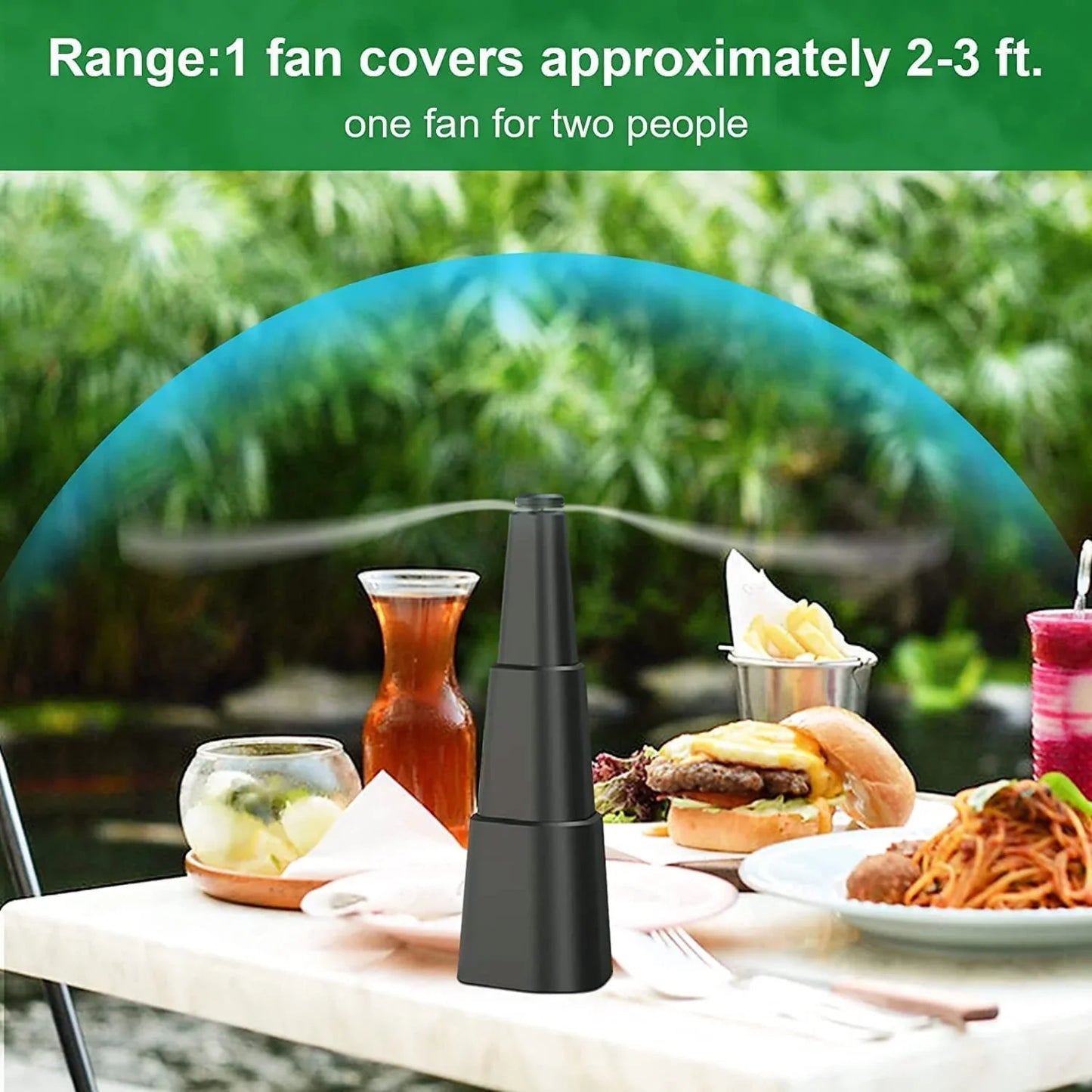 UScollections™ Automatic Portable Food-Safe Fly Repellent Fan