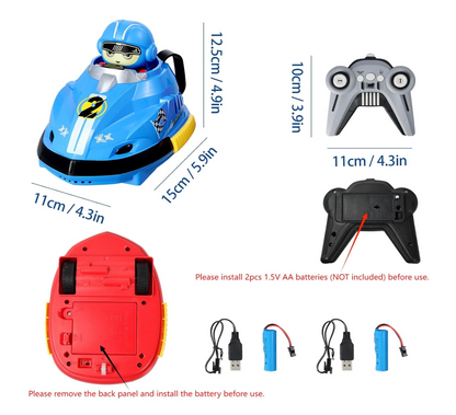 🚗💥 2.4 GHz Road Rage RC Speed Bumper Cars Set