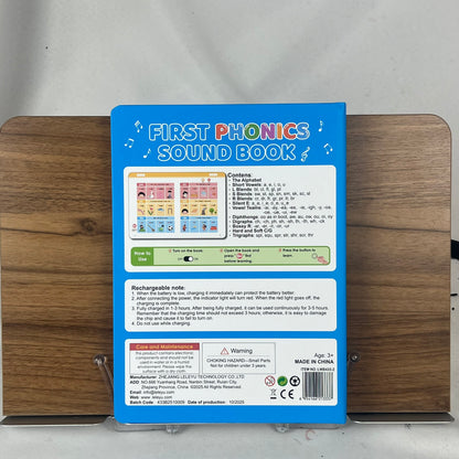 📚 Interactive First Phonics Sound Book for Kids