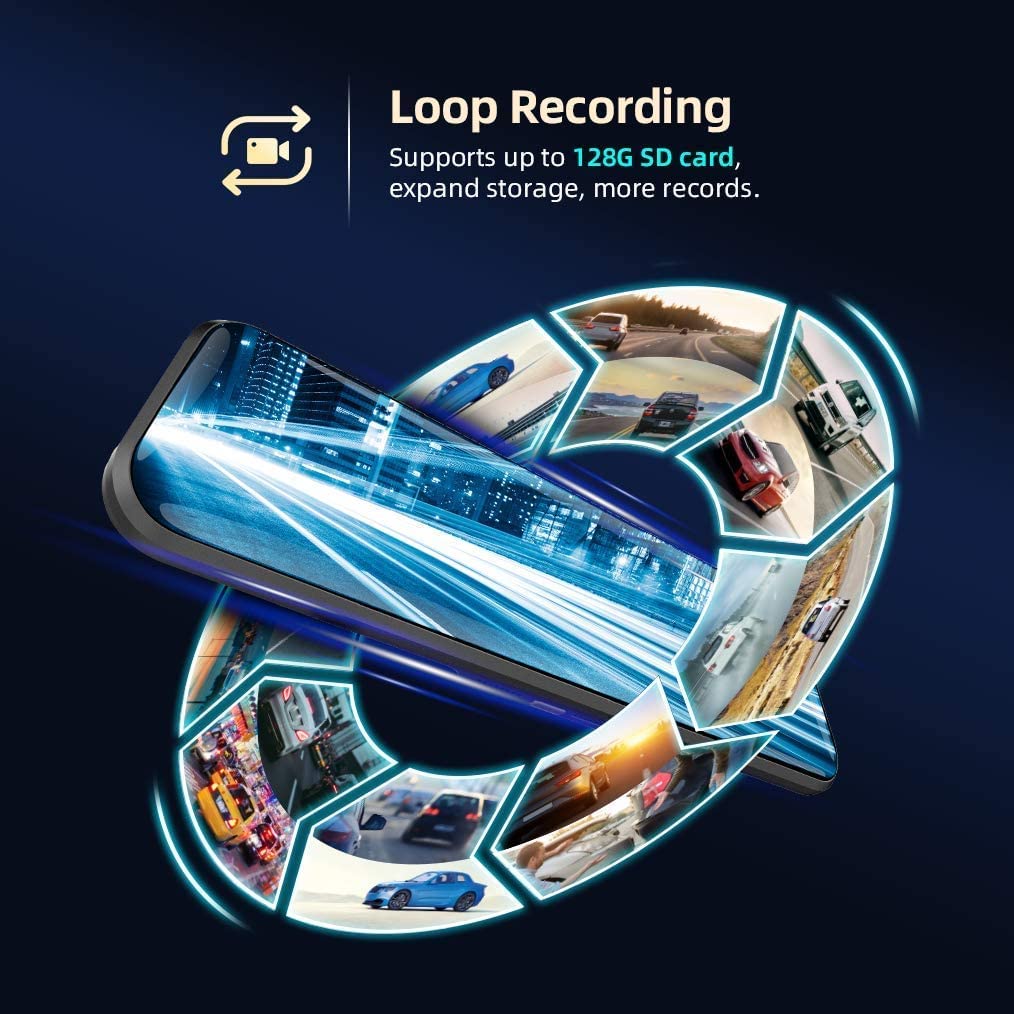 Dual Lens Dash Camera Mirror