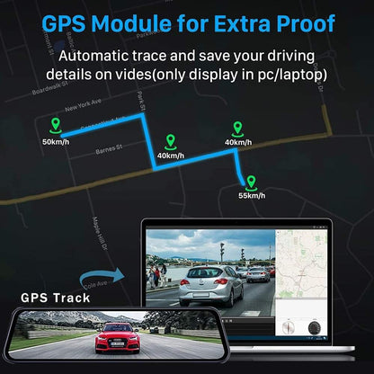 Dual Lens Dash Camera Mirror