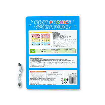 📚 Interactive First Phonics Sound Book for Kids