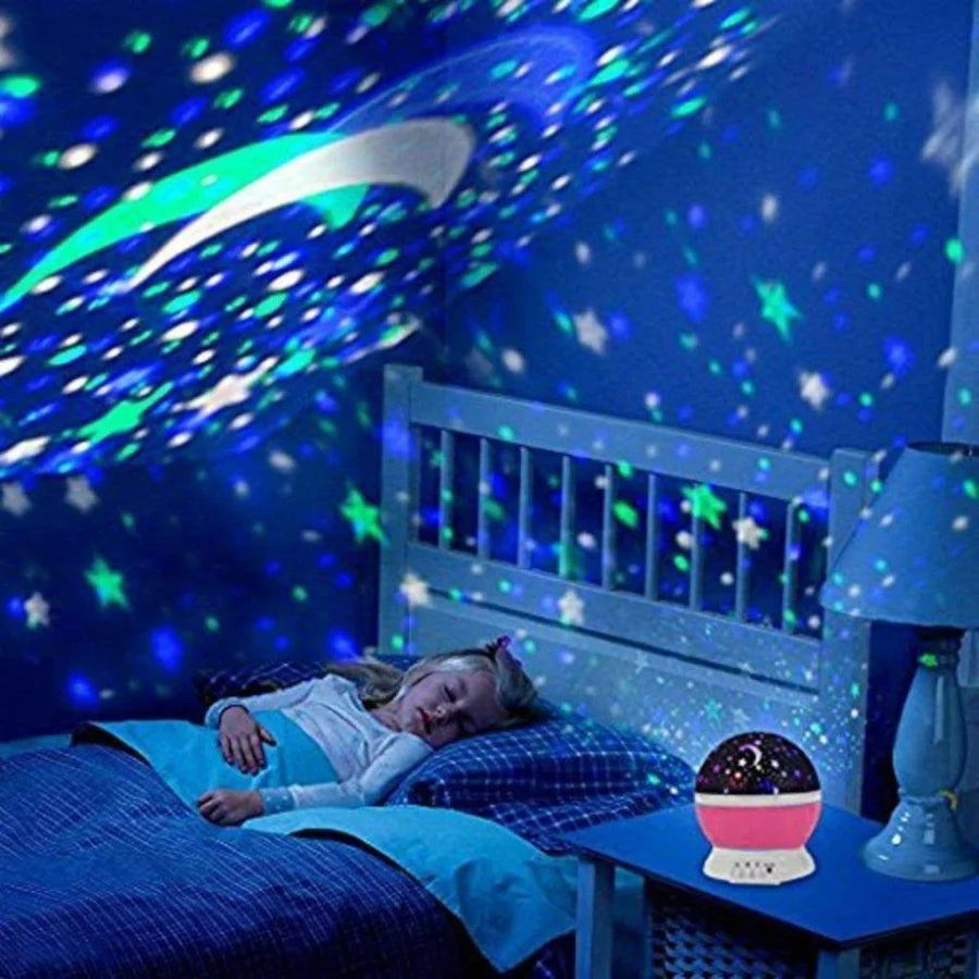Star Master Galaxy Projector Night Lamp – 360° Rotating LED
