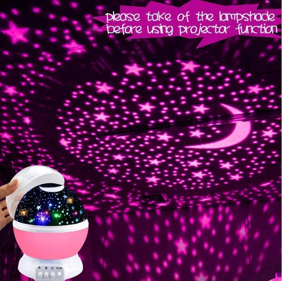 Star Master Galaxy Projector Night Lamp – 360° Rotating LED